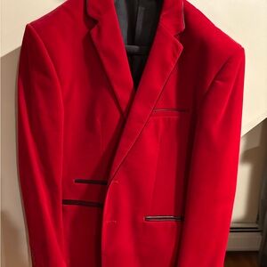 Elegant Red Men's Blazer